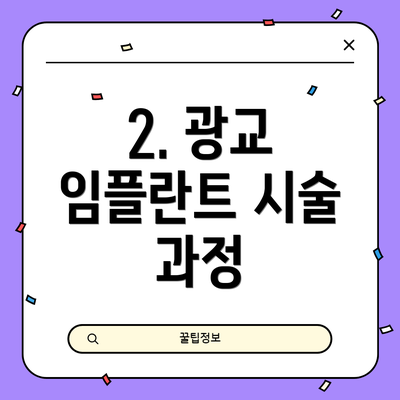 2. 광교 임플란트 시술 과정