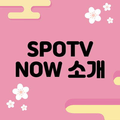 SPOTV NOW 소개
