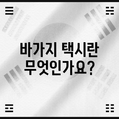 바가지 택시란 무엇인가요?