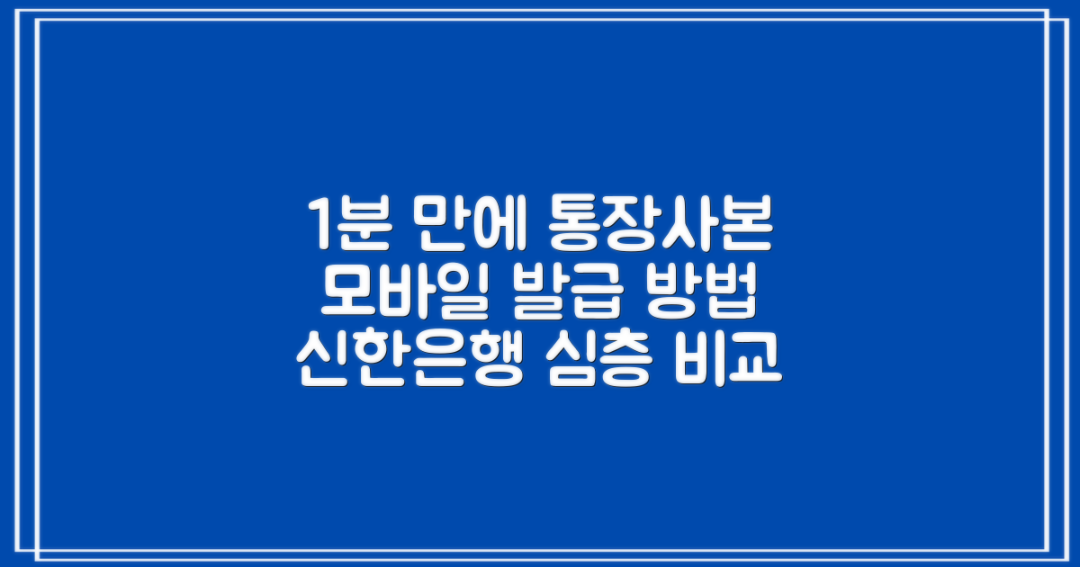 1분 만에 신한은행 통장사본, 어떻게 받을까? 모바일 발급 심층 비교