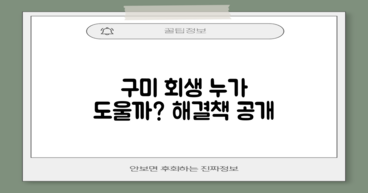구미 개인회생, 누가 도와줄까?